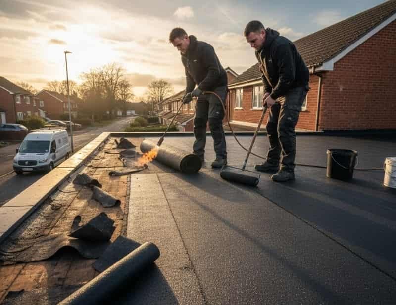 Felt Roof Replacement Easington